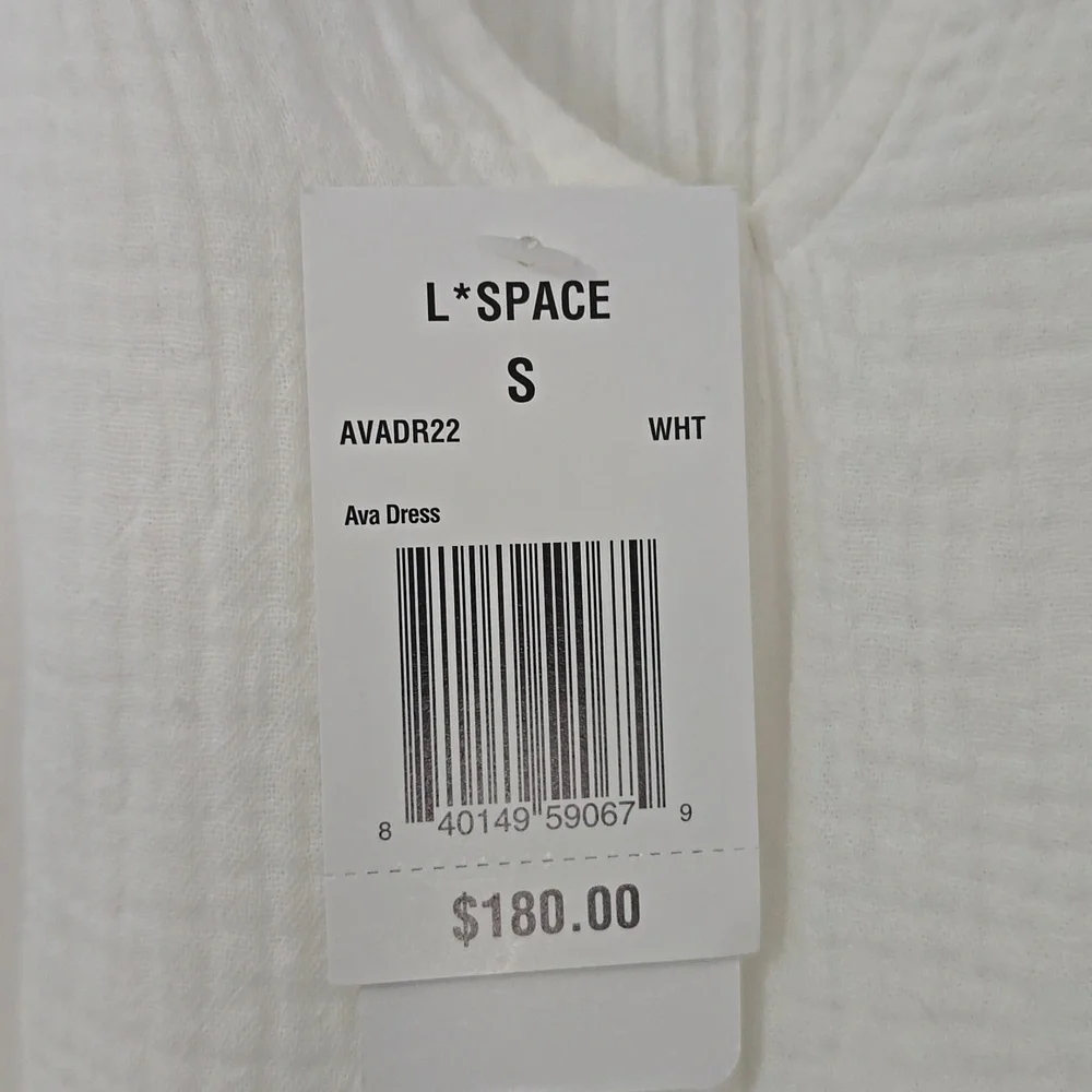 L*Space Elegant White Maxi Dress Sz Sm Nwt - Picture 5 of 8